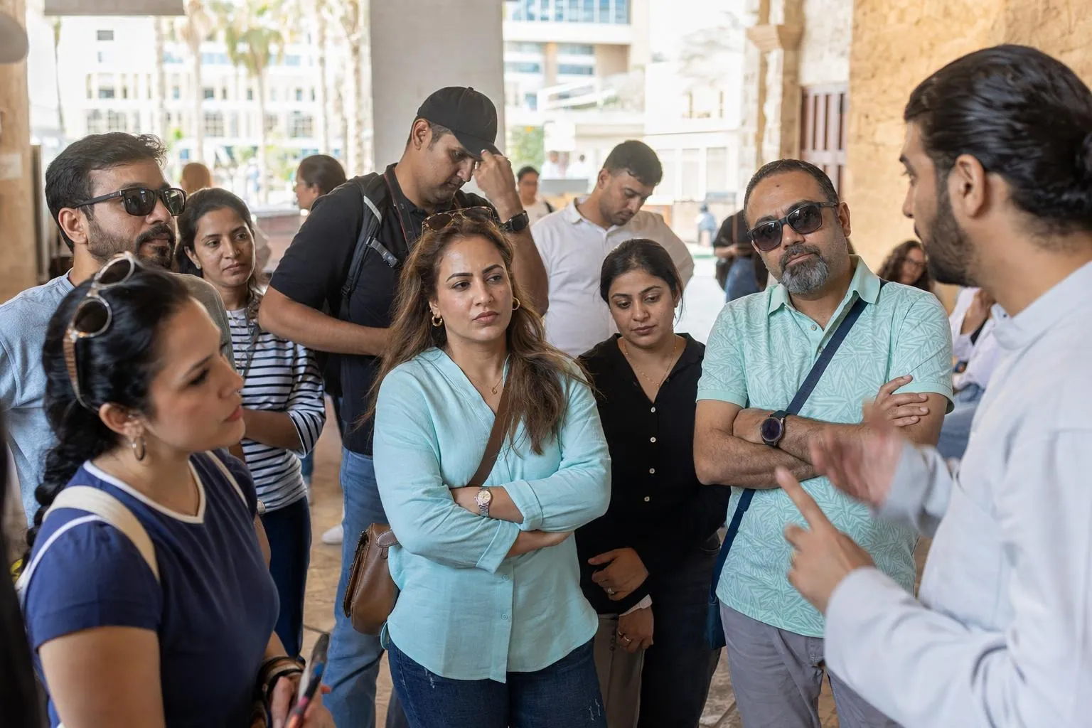 A team mid-programme on Border Run — Sharjah · Dubai.