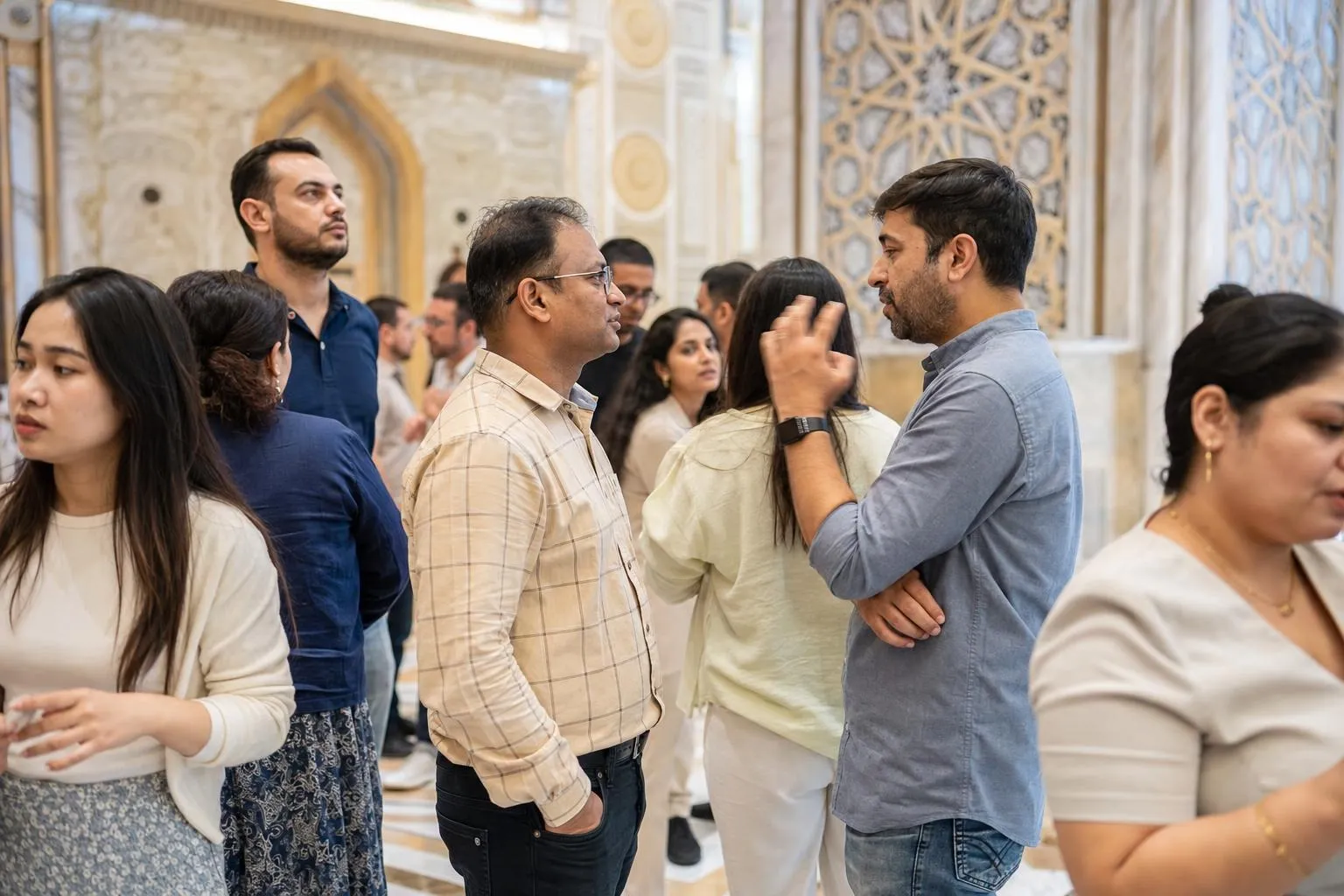 A team mid-programme on Capital & Creek — Abu Dhabi · Dubai.