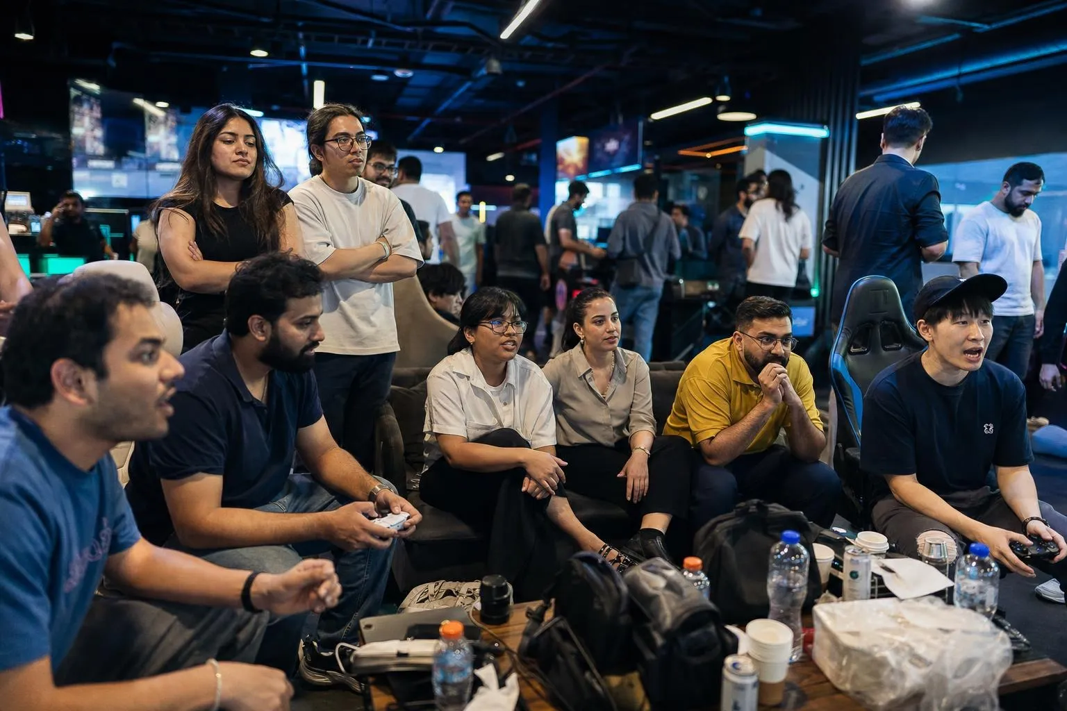A team mid-programme on Game On — Dubai, esports and VR venue, private buyout.