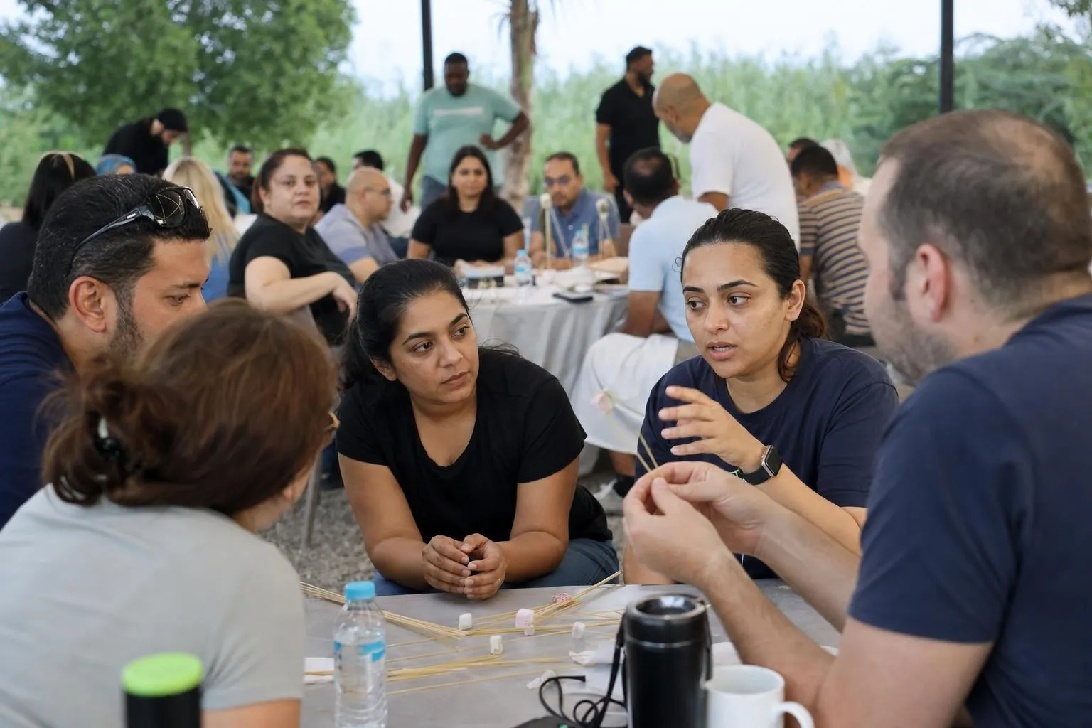A team mid-programme on The Northern Retreat — Ras Al Khaimah, Sharjah, Umm Al Quwain or Fujairah, matched to group size and date.