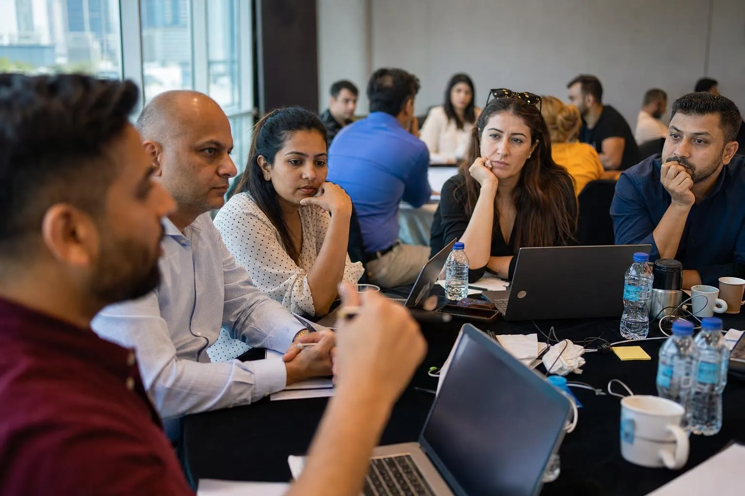 A team mid-programme on The Engagement Calendar — UAE-wide, the four events are chosen from the catalog.