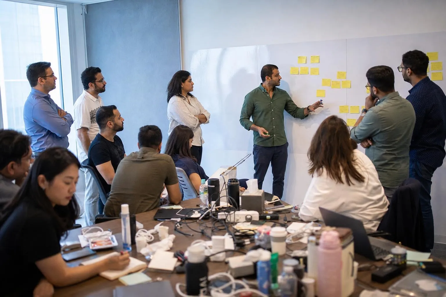 A team mid-programme on The Onboarding Sprint — Anywhere in the UAE, the client's own premises by default.